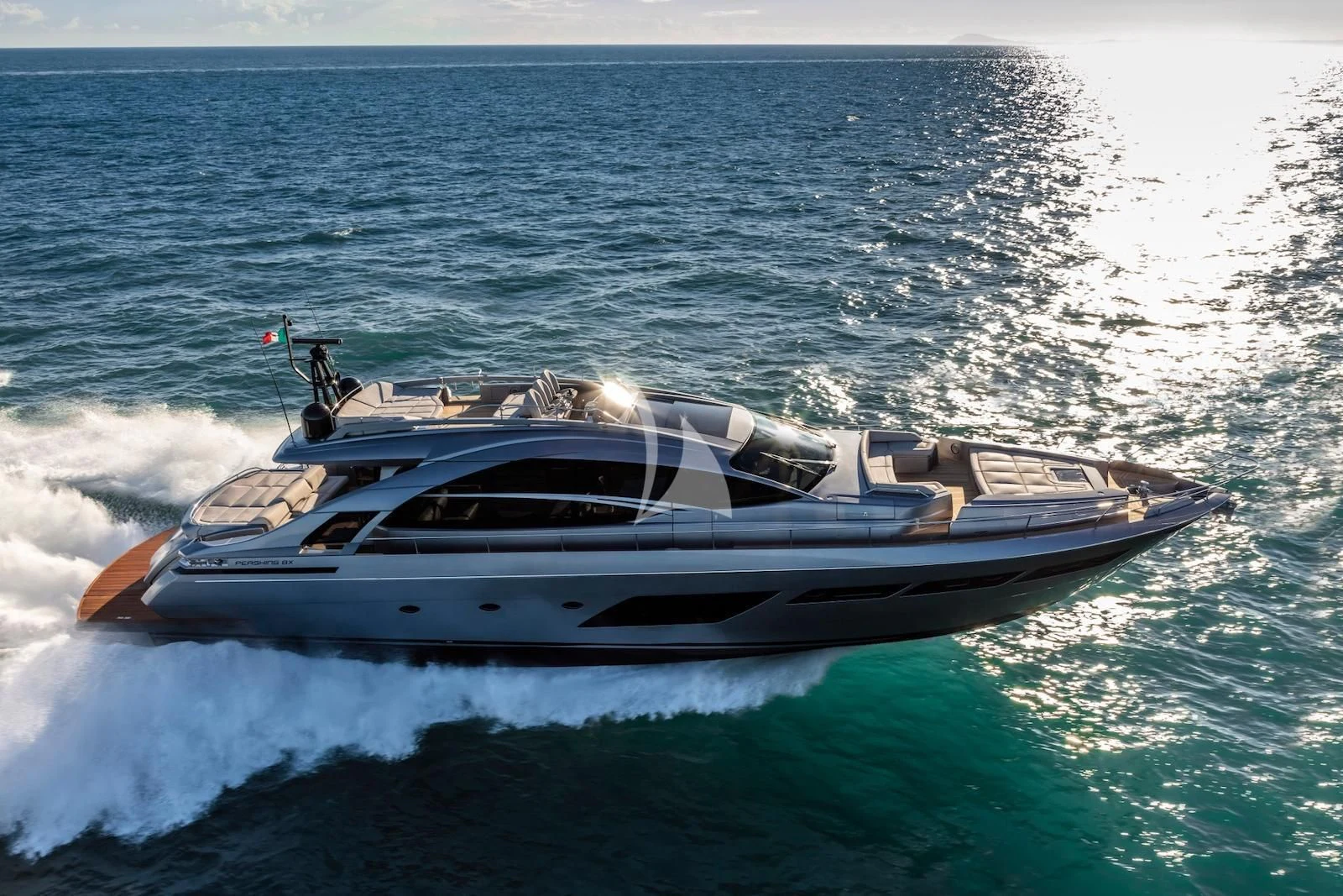 a boat on the water aboard BEYOND Yacht for Sale