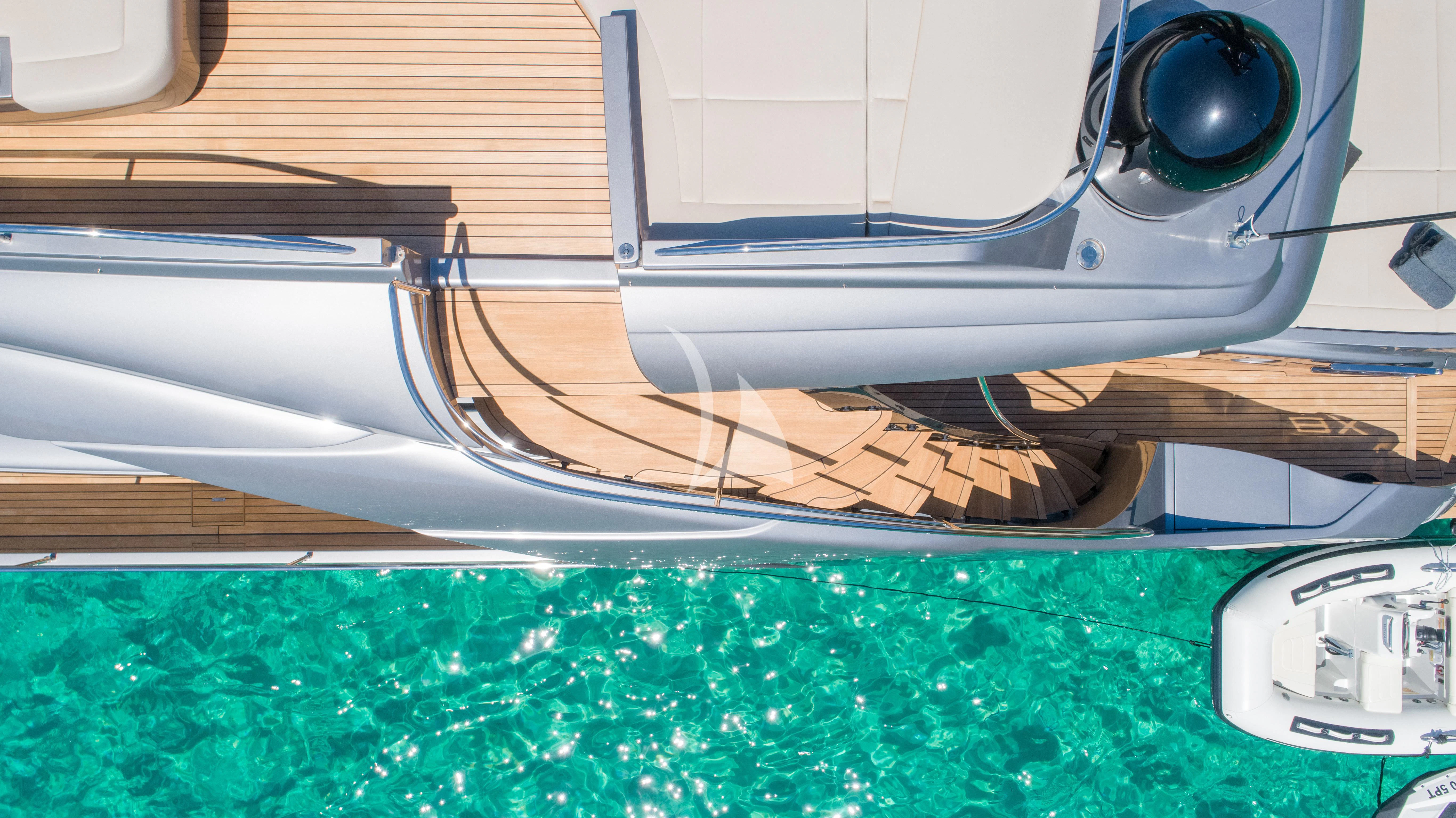 a snake on a car aboard BEYOND Yacht for Sale