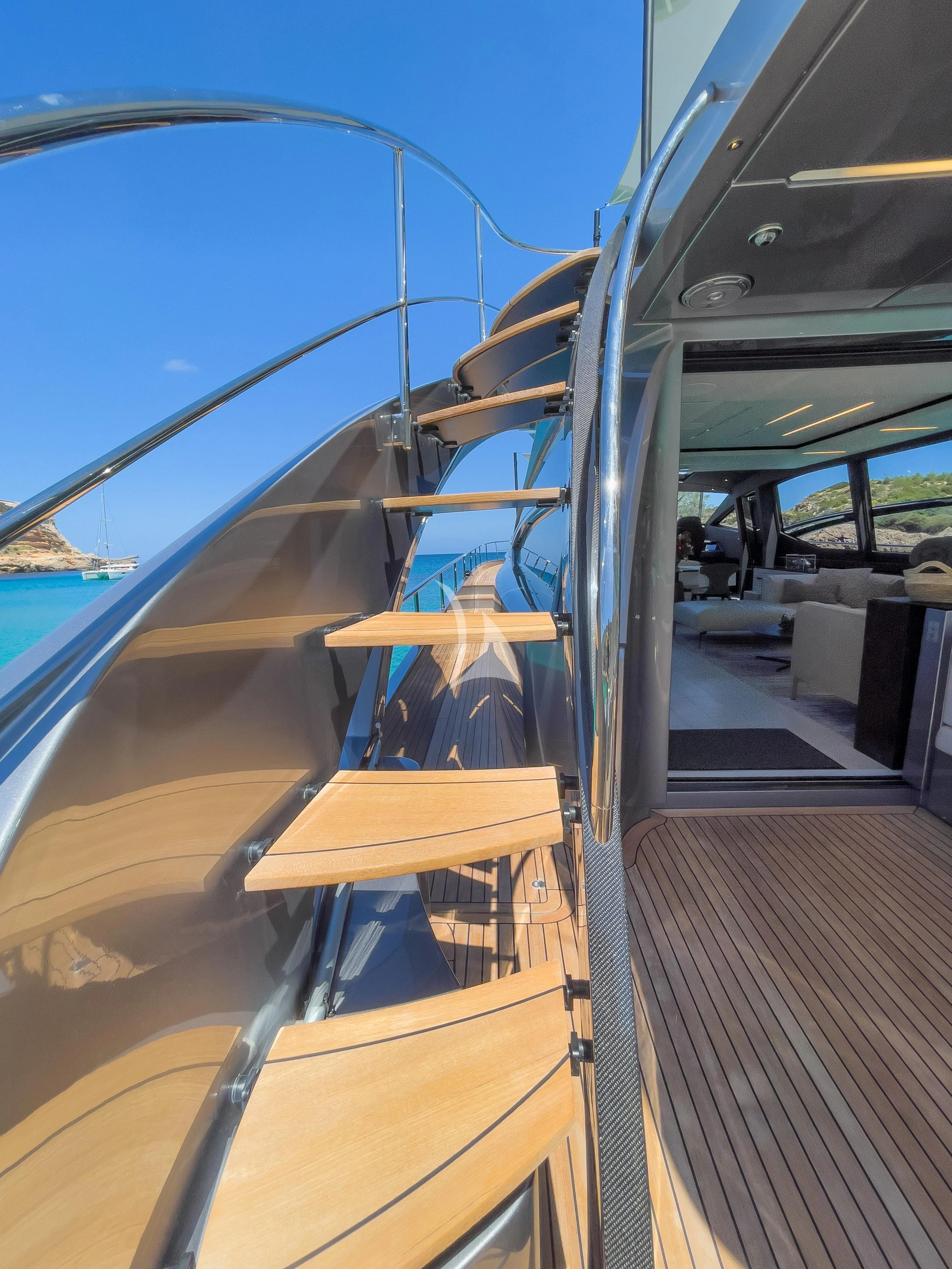 the inside of a bus aboard BEYOND Yacht for Sale