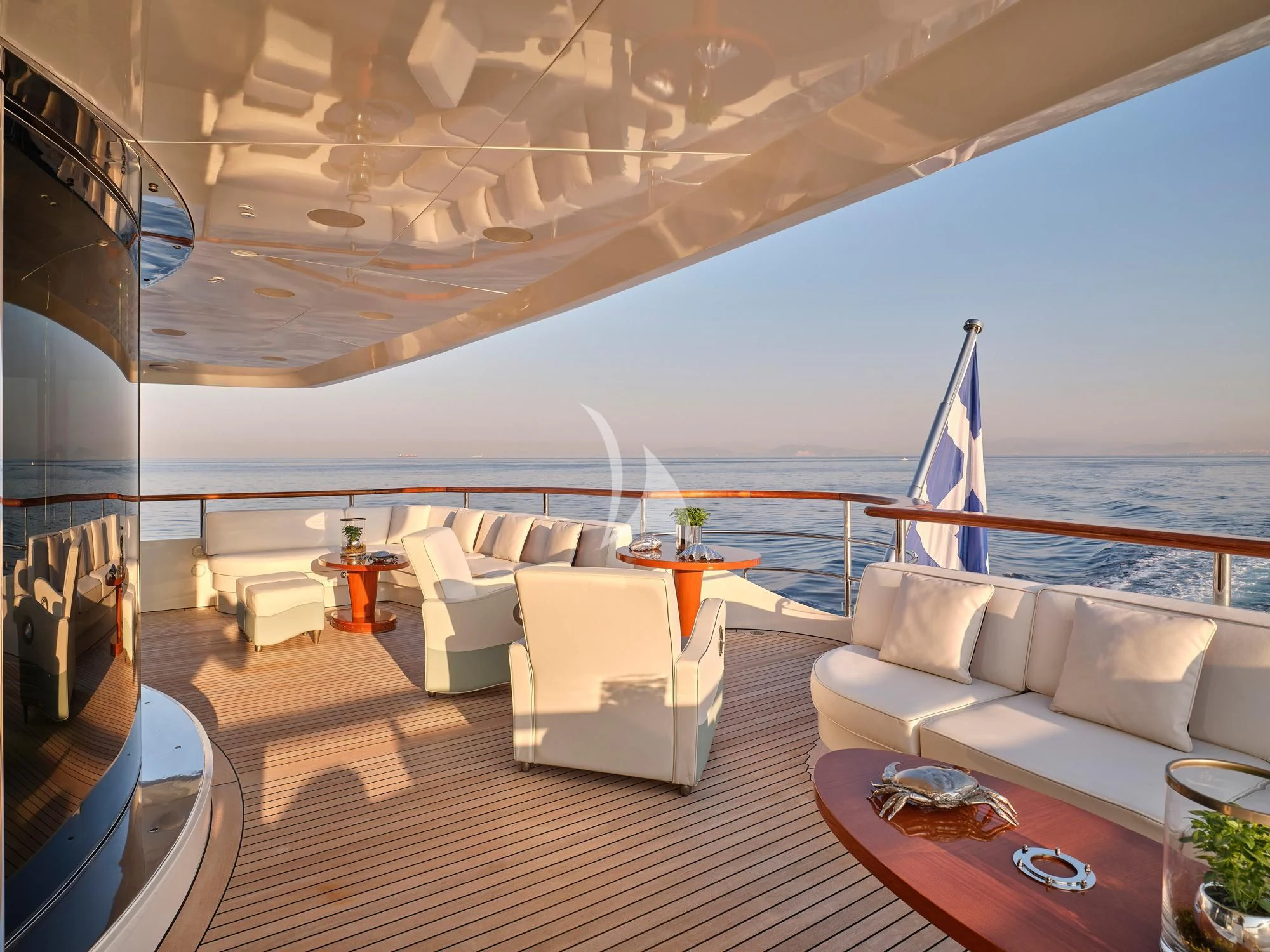 a boat on a ship aboard SUNDAY Yacht for Charter