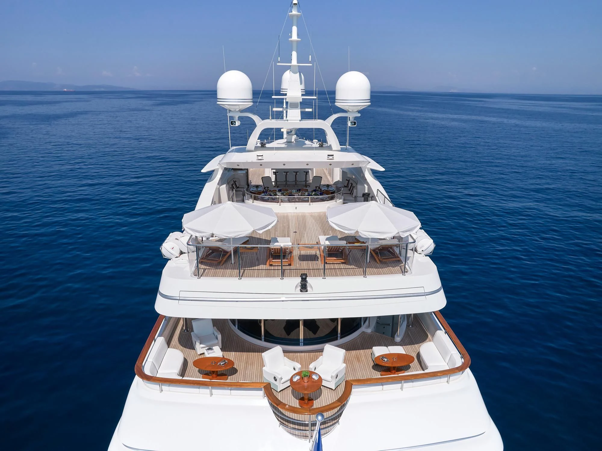 a boat in the water aboard SUNDAY Yacht for Charter