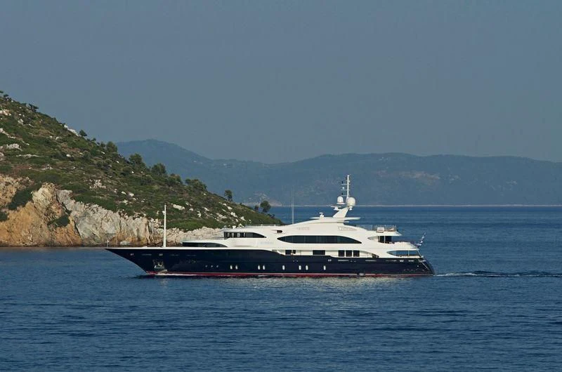 a boat on the water aboard SUNDAY Yacht for Charter