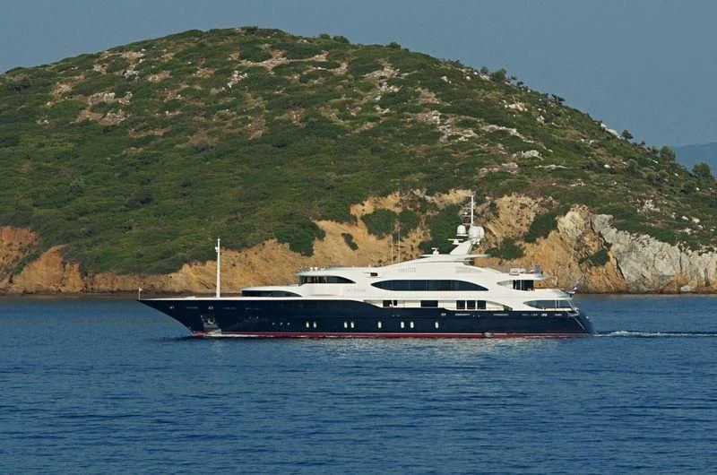 a boat on the water aboard SUNDAY Yacht for Charter