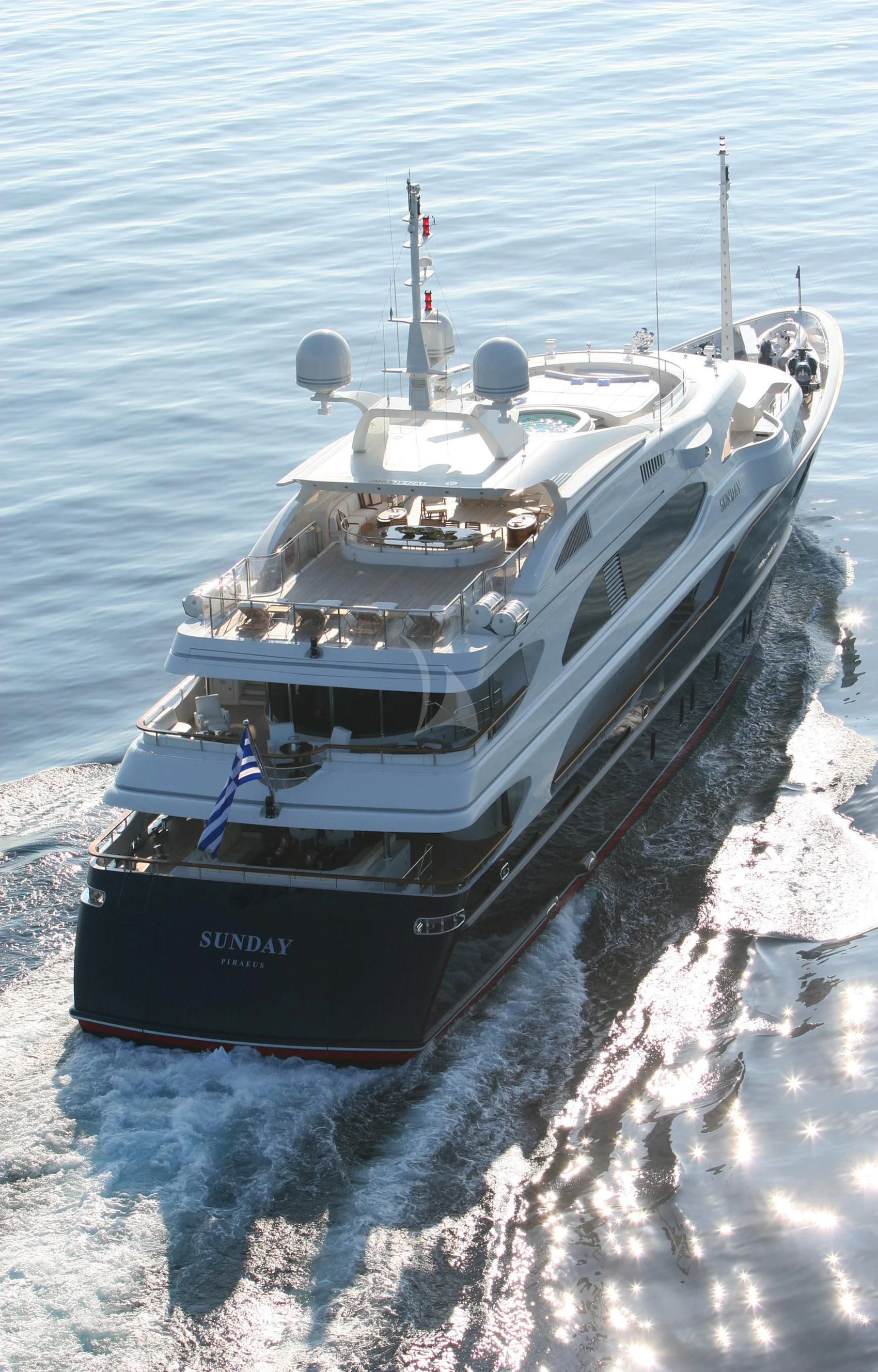 a boat on the water aboard SUNDAY Yacht for Charter