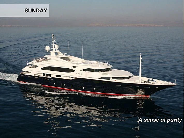 a boat in the water aboard SUNDAY Yacht for Charter