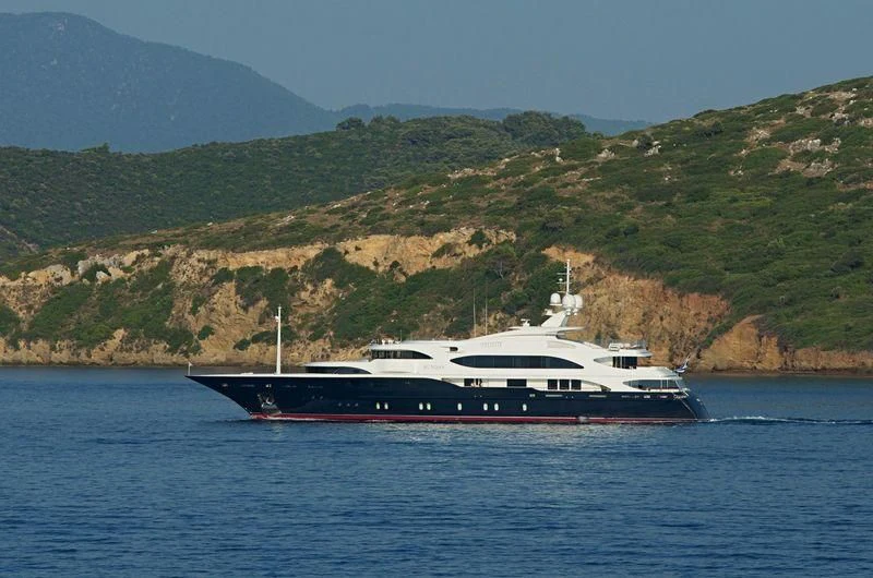 a boat on the water aboard SUNDAY Yacht for Charter