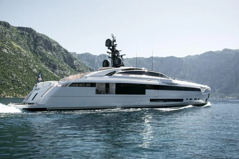 a boat on the water aboard AURORA Yacht for Sale