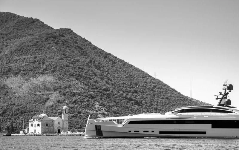 a boat on the water aboard AURORA Yacht for Sale