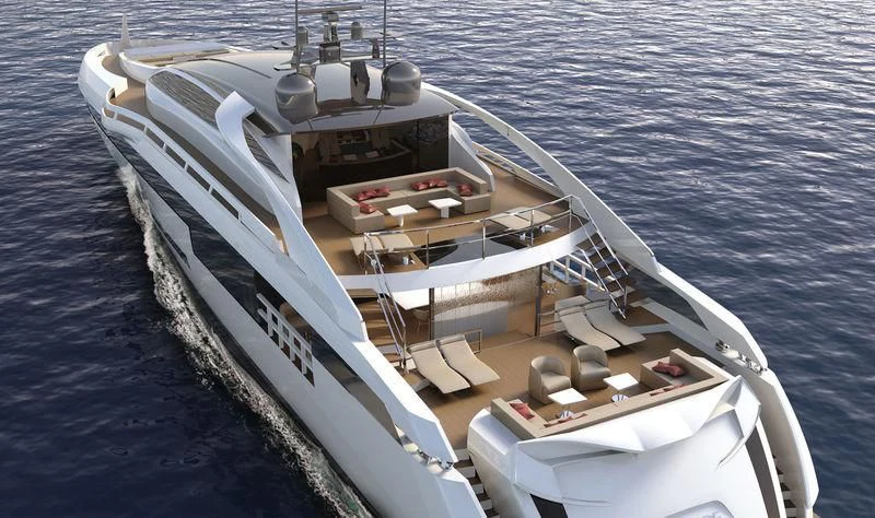 a boat on the water aboard AURORA Yacht for Sale