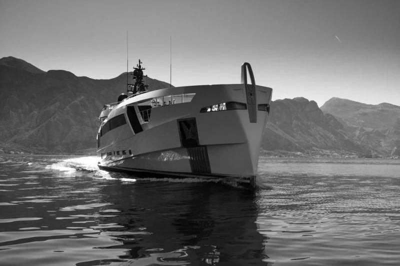 a boat in the water aboard AURORA Yacht for Sale