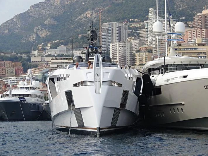 a boat in the water aboard AURORA Yacht for Sale