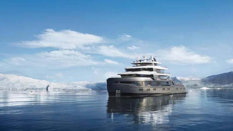 a white boat on water aboard HORIZON II Yacht for Sale