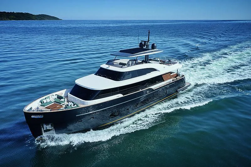 a boat on the water aboard JAKAT Yacht for Sale