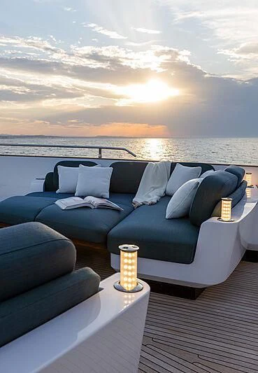 a boat on the water aboard JAKAT Yacht for Sale