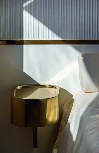a gold ring on a stand aboard JAKAT Yacht for Sale