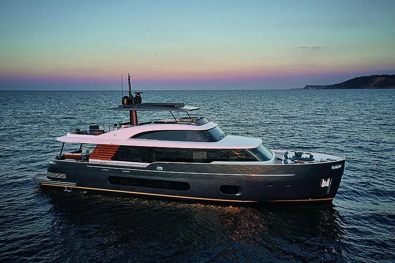 a boat on the water aboard JAKAT Yacht for Sale