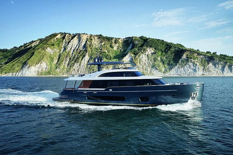 a boat on the water aboard JAKAT Yacht for Sale