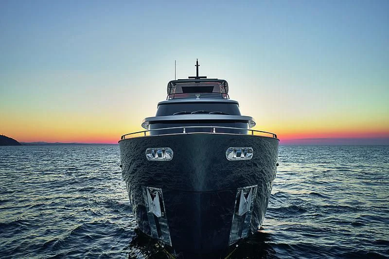 a boat in the water aboard JAKAT Yacht for Sale