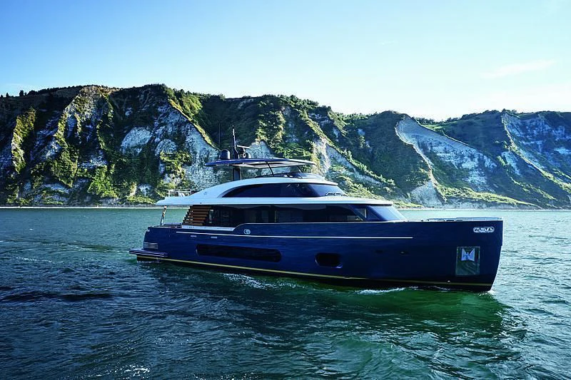 a boat in the water aboard JAKAT Yacht for Sale