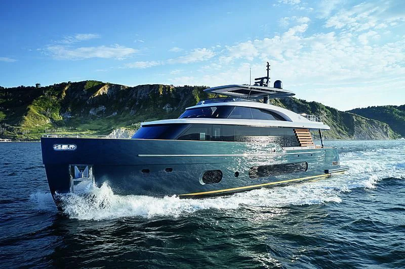 a boat on the water aboard JAKAT Yacht for Sale