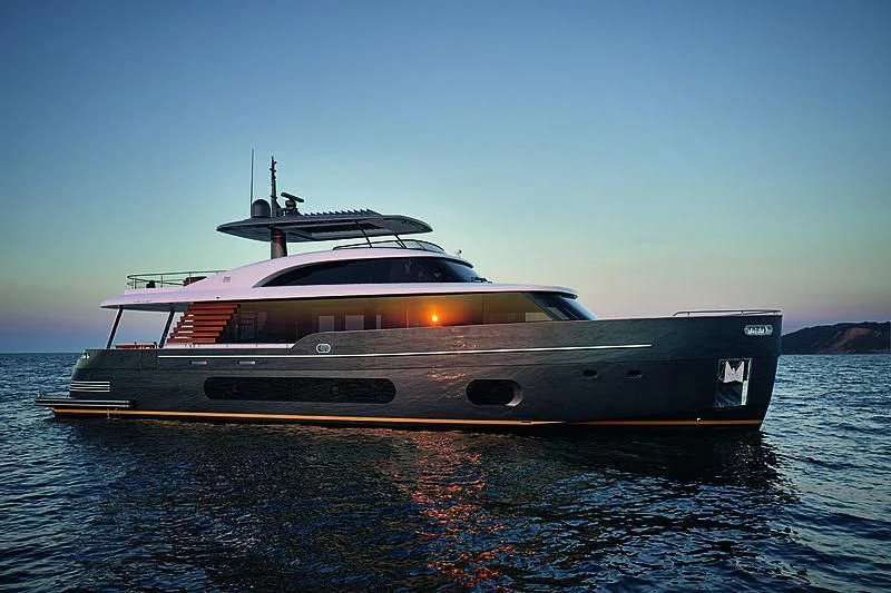 a boat on the water aboard JAKAT Yacht for Sale