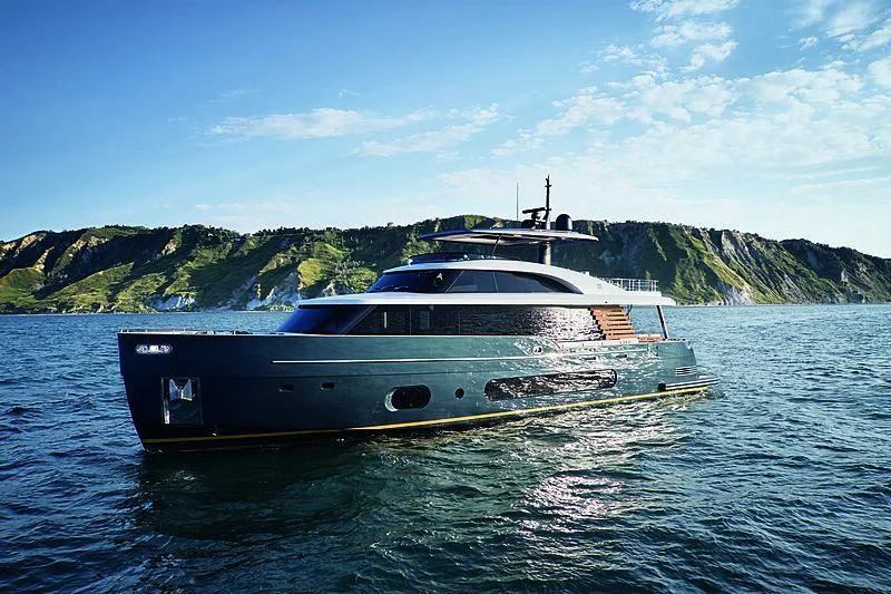 a boat on the water aboard JAKAT Yacht for Sale
