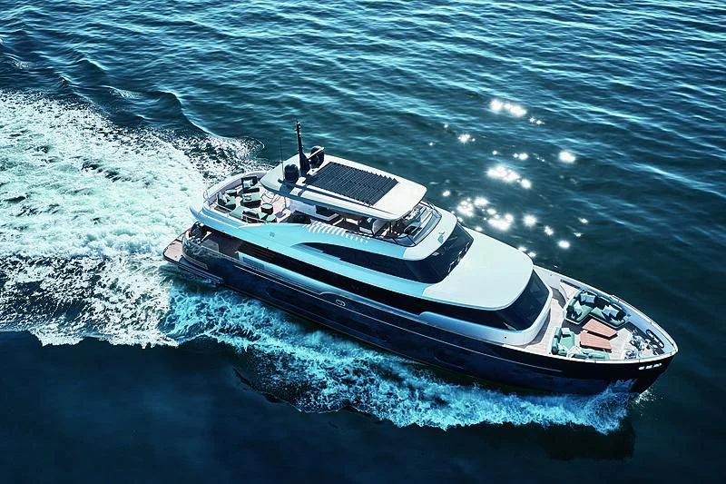 a boat in the water aboard JAKAT Yacht for Sale