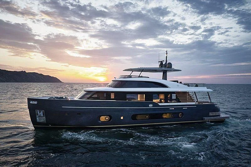 a boat in the water aboard JAKAT Yacht for Sale