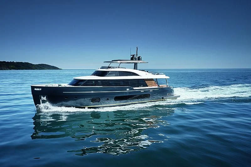 a boat on the water aboard JAKAT Yacht for Sale