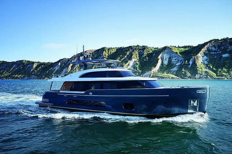 a boat on the water aboard JAKAT Yacht for Sale