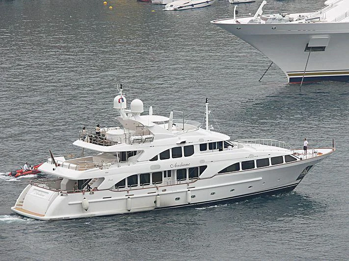 a group of boats in the water aboard ANDIAMO Yacht for Sale