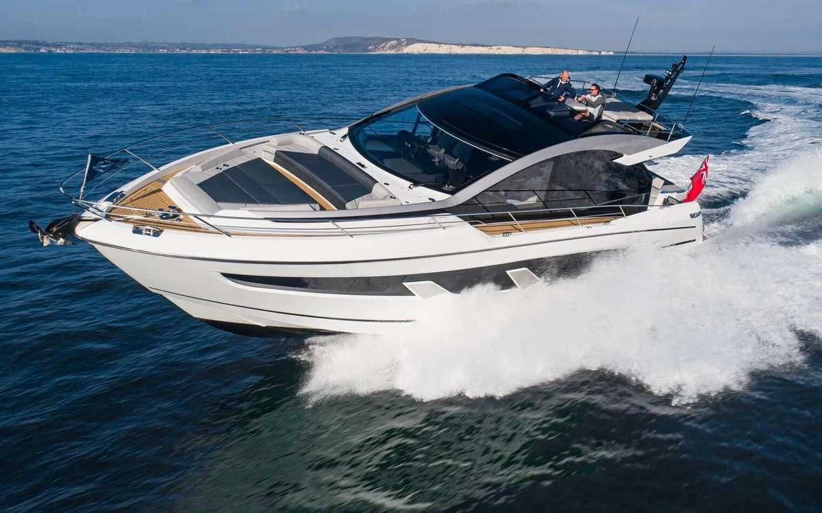 a boat on the water aboard FIVE II Yacht for Sale