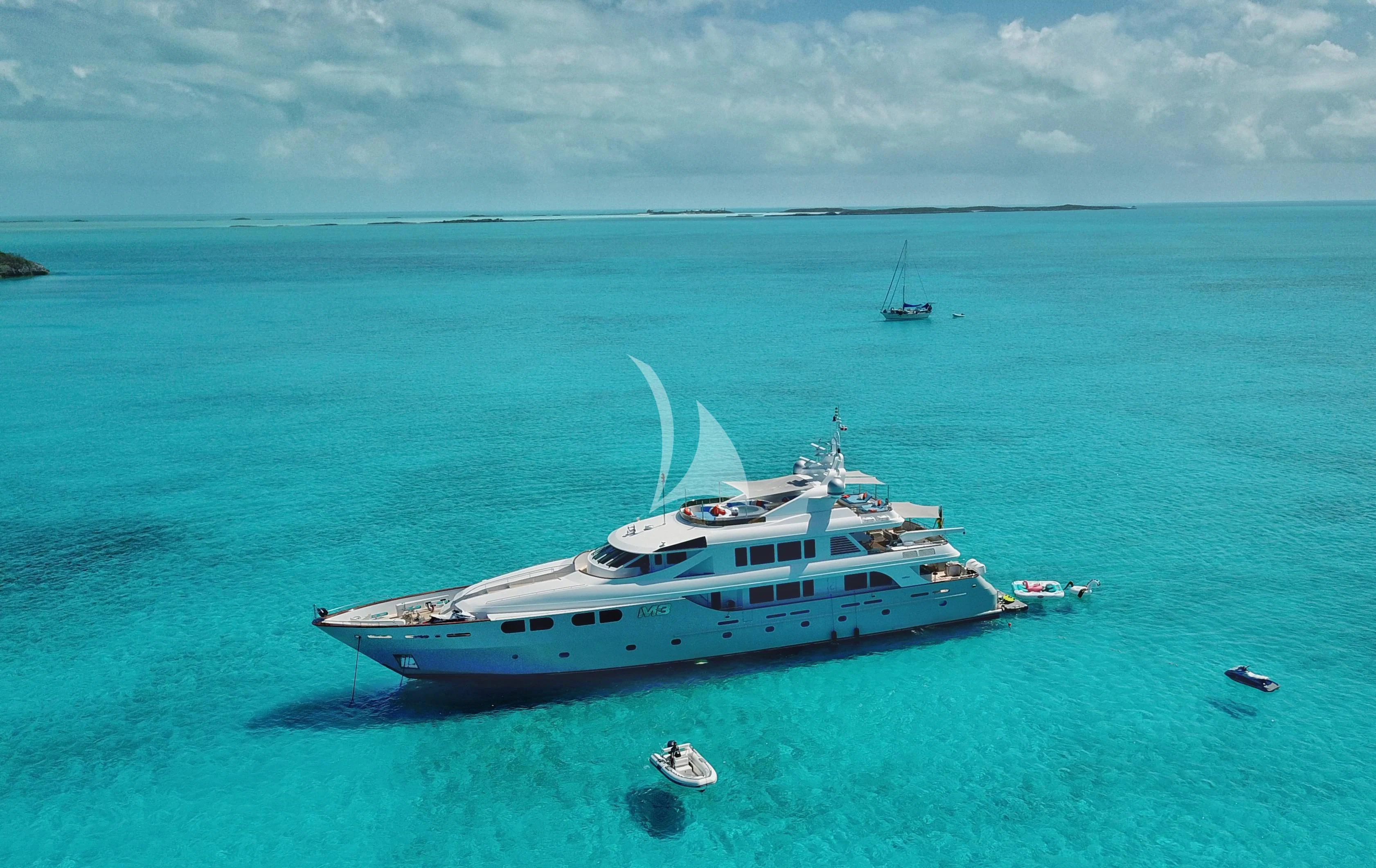 a boat in the water aboard M3 Yacht for Sale