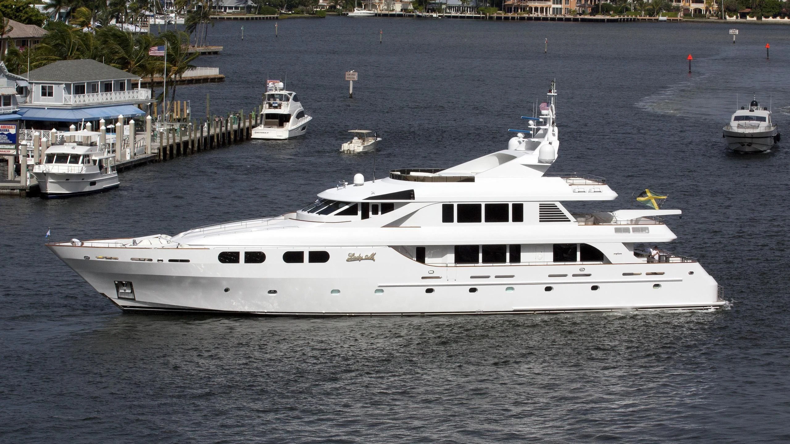 a group of boats in the water aboard M3 Yacht for Sale