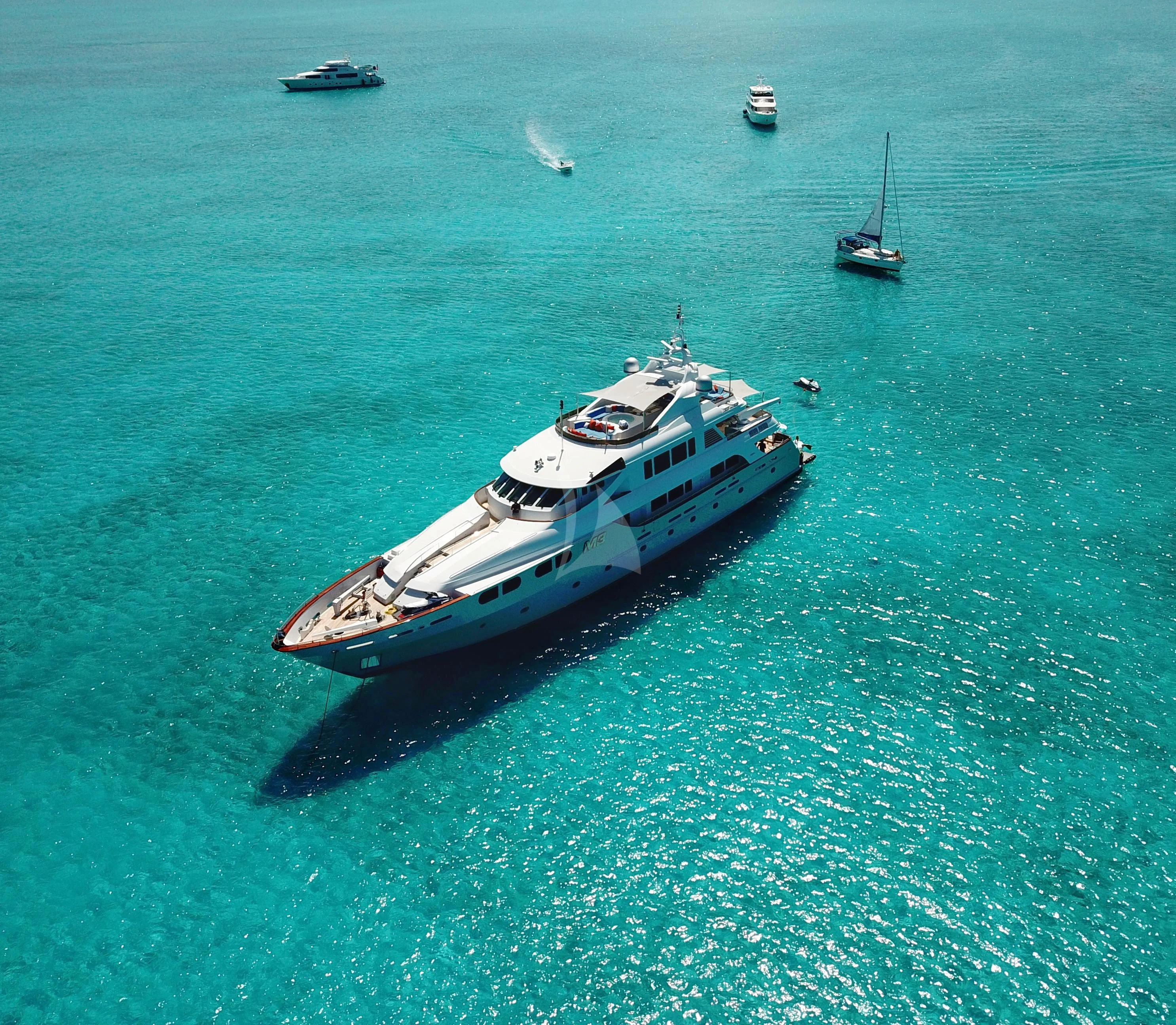 a high angle view of a ship aboard M3 Yacht for Sale