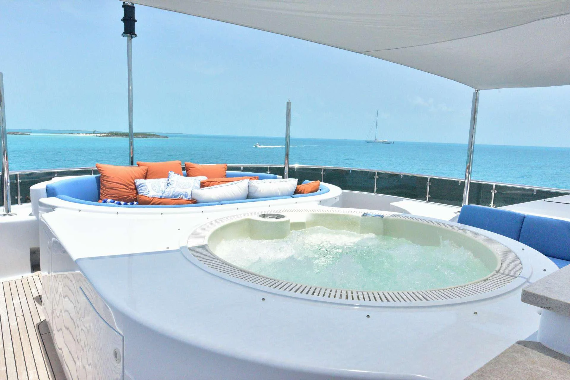 a pool on a deck aboard M3 Yacht for Sale