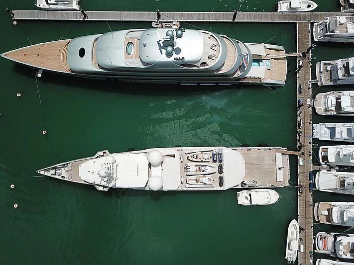 a close-up of a military vehicle aboard UM ALHOUL Yacht for Sale