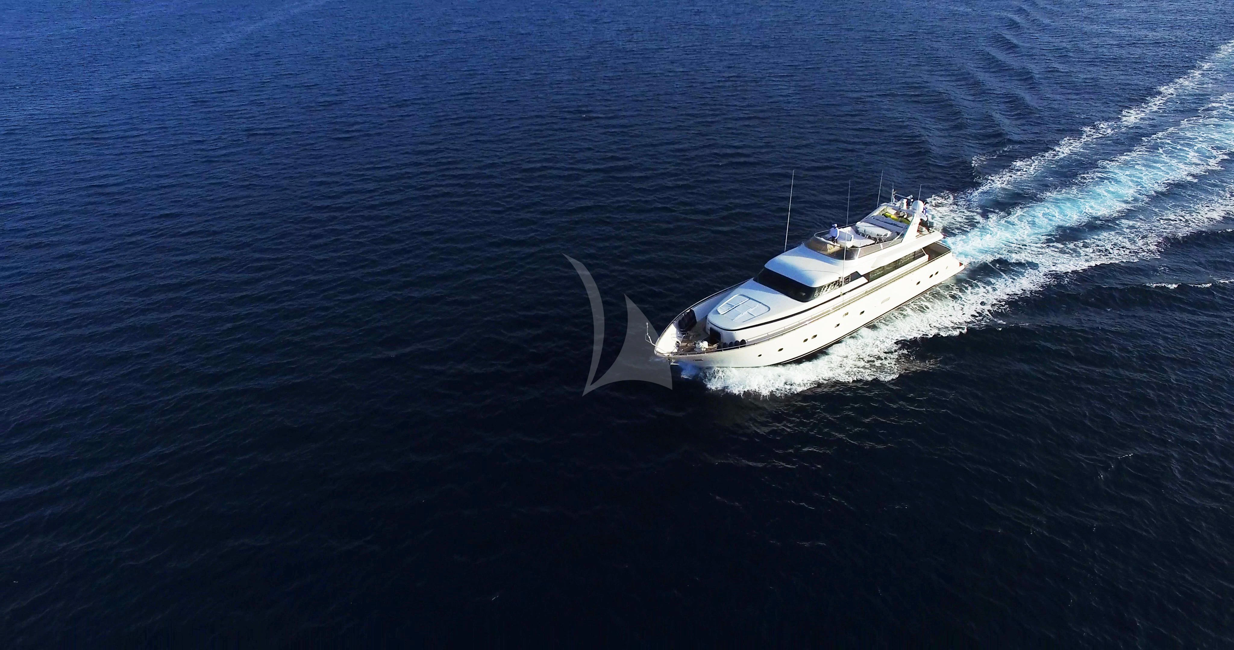 a boat on the water aboard ALANDINI Yacht for Sale