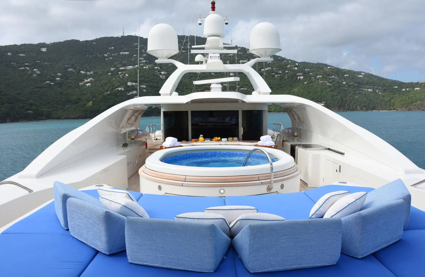 a boat on a body of water aboard NEXT CHAPTER Yacht for Sale