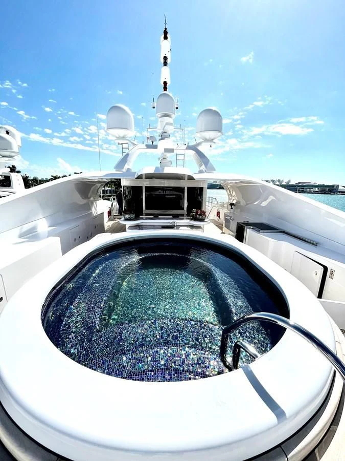 a view of the space shuttle aboard NEXT CHAPTER Yacht for Sale