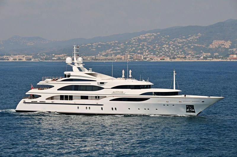 a white yacht in the water aboard NEXT CHAPTER Yacht for Sale