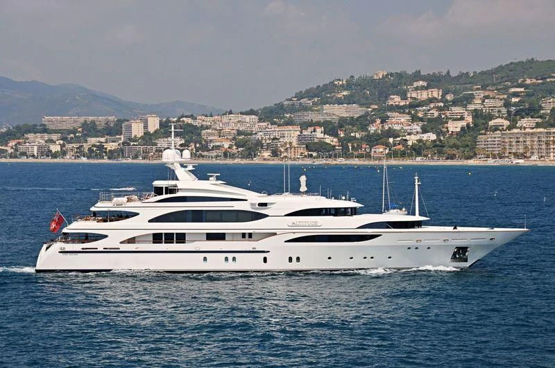a white yacht in the water aboard NEXT CHAPTER Yacht for Sale