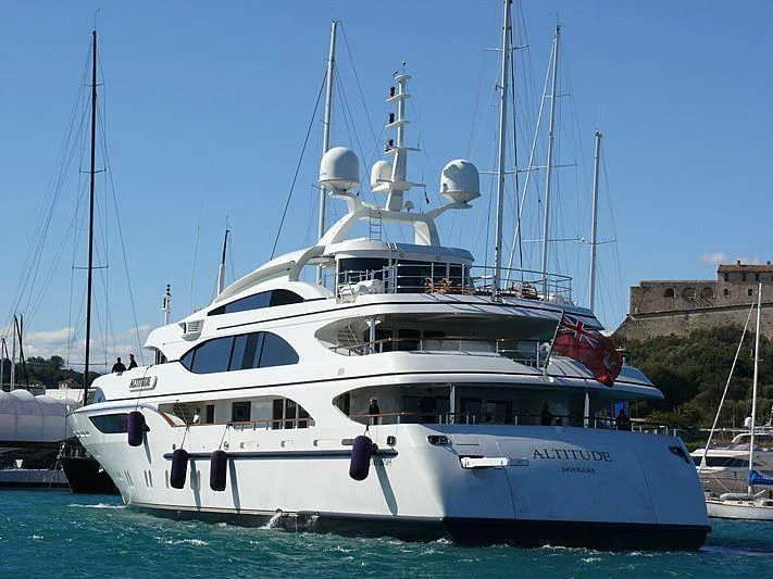 a large white boat in the water aboard NEXT CHAPTER Yacht for Sale