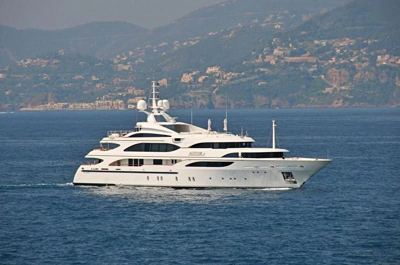 a white yacht in the water aboard NEXT CHAPTER Yacht for Sale