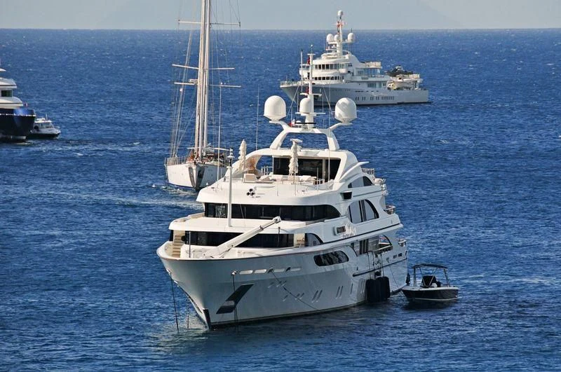 a group of boats in the water aboard NEXT CHAPTER Yacht for Sale
