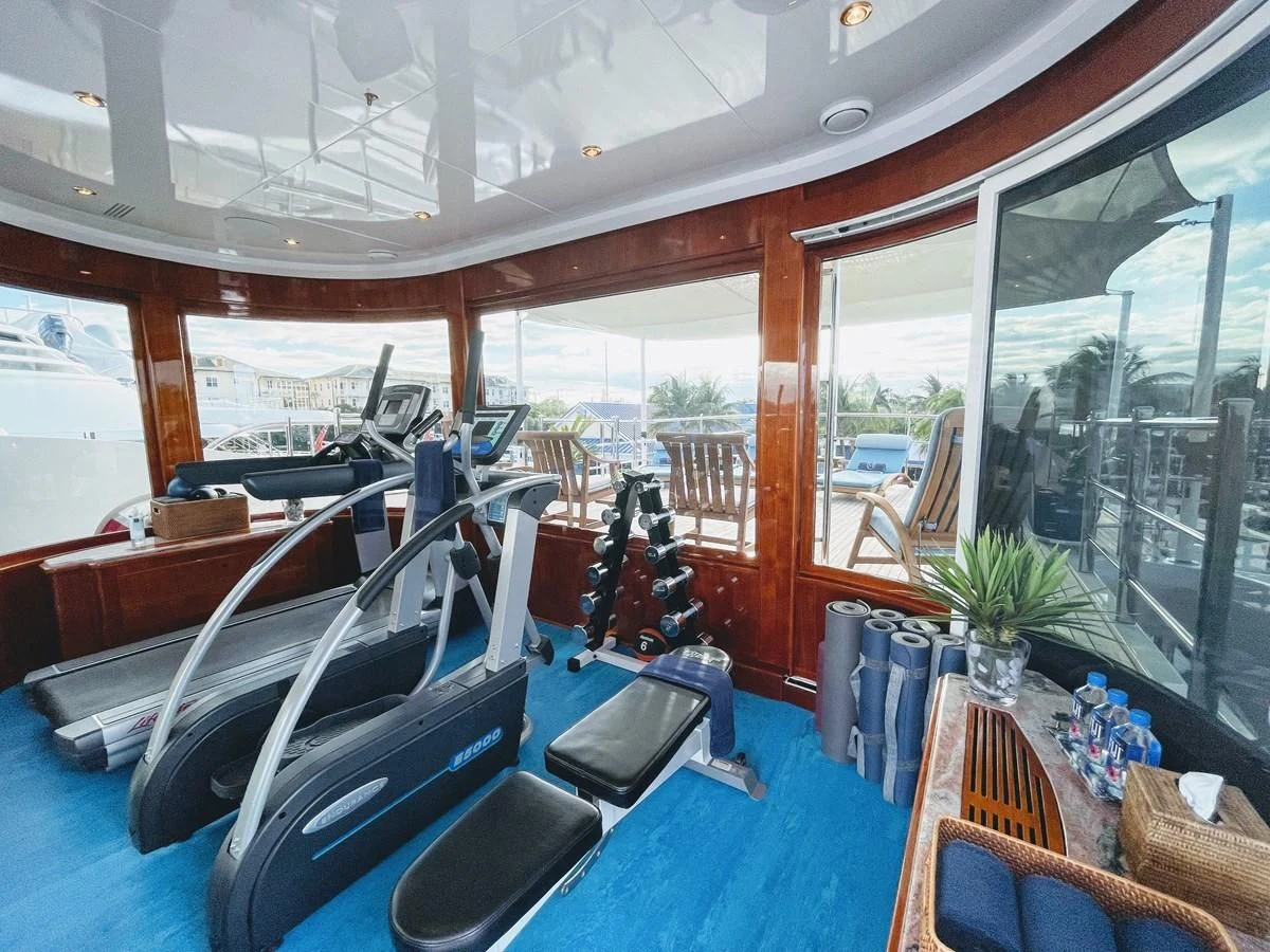 inside of a bus aboard NEXT CHAPTER Yacht for Sale