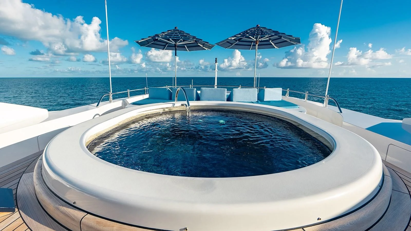 a pool on a boat aboard NEXT CHAPTER Yacht for Sale