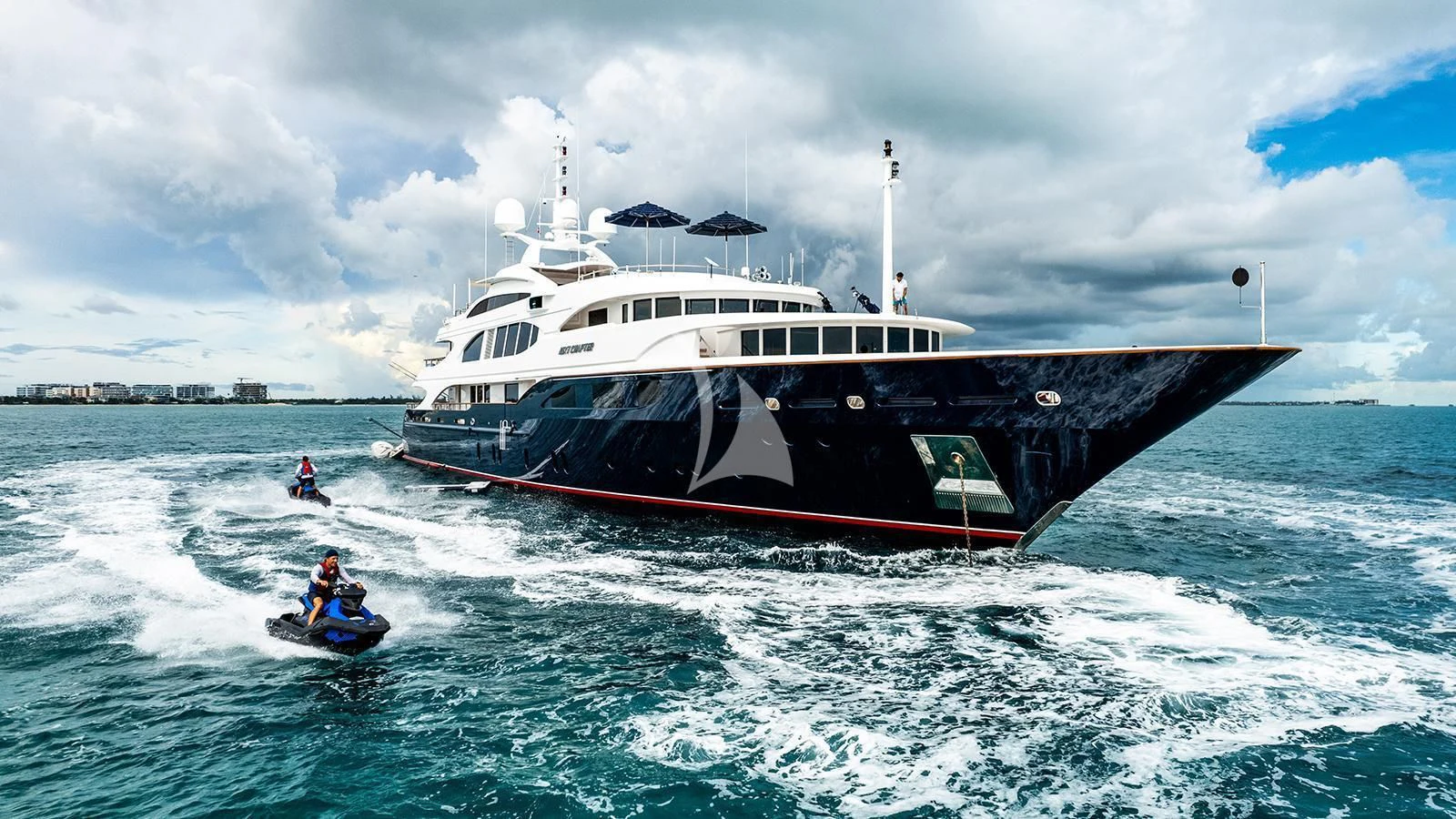 a boat on the water aboard NEXT CHAPTER Yacht for Sale
