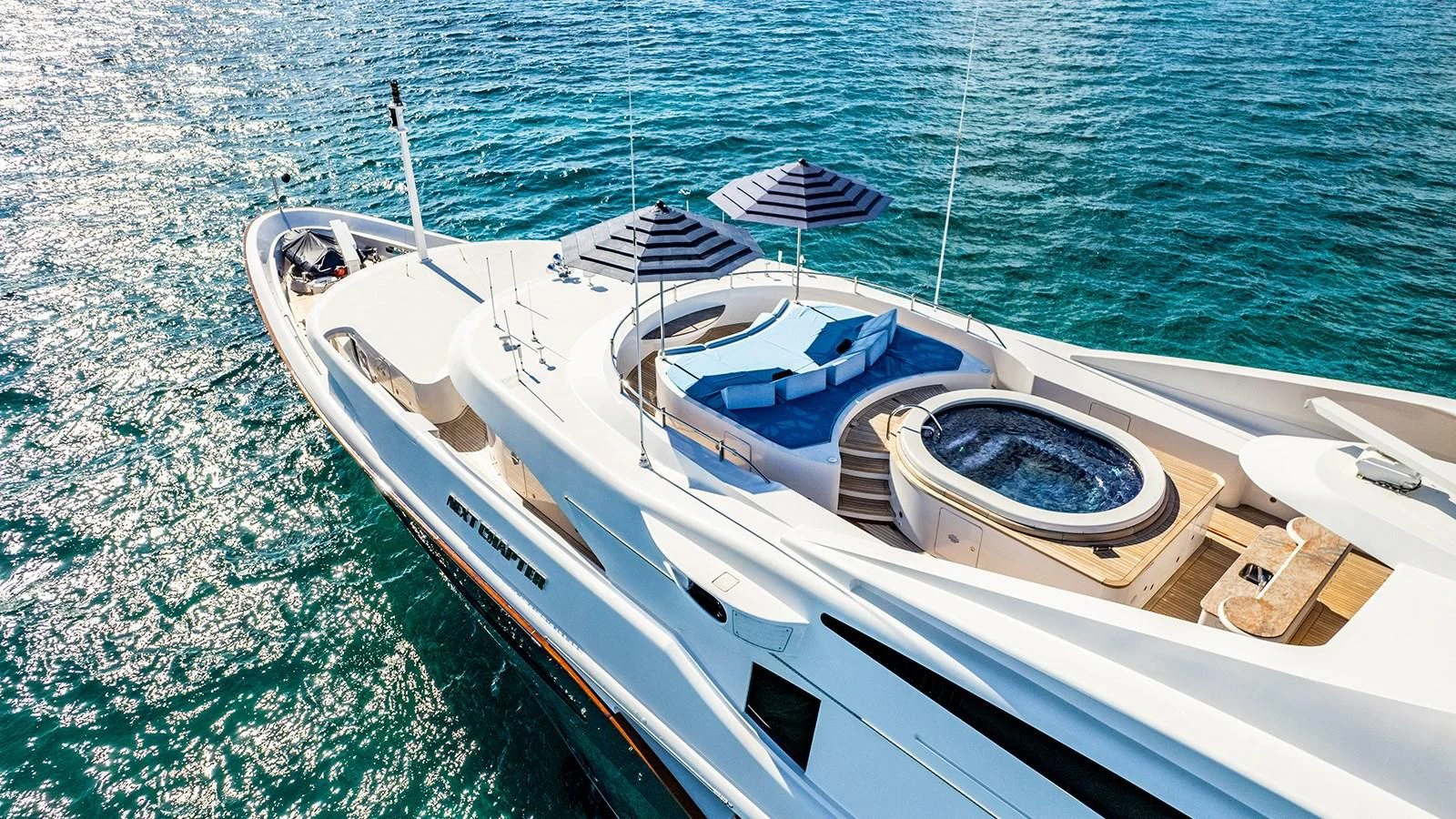 a boat on the water aboard NEXT CHAPTER Yacht for Sale