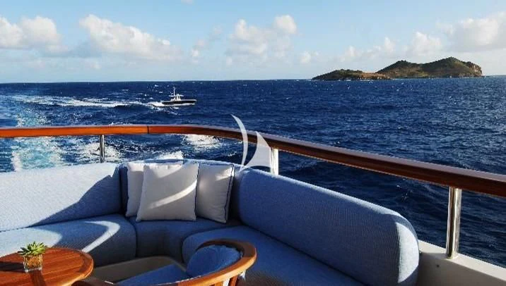 a boat on the water aboard NEXT CHAPTER Yacht for Sale